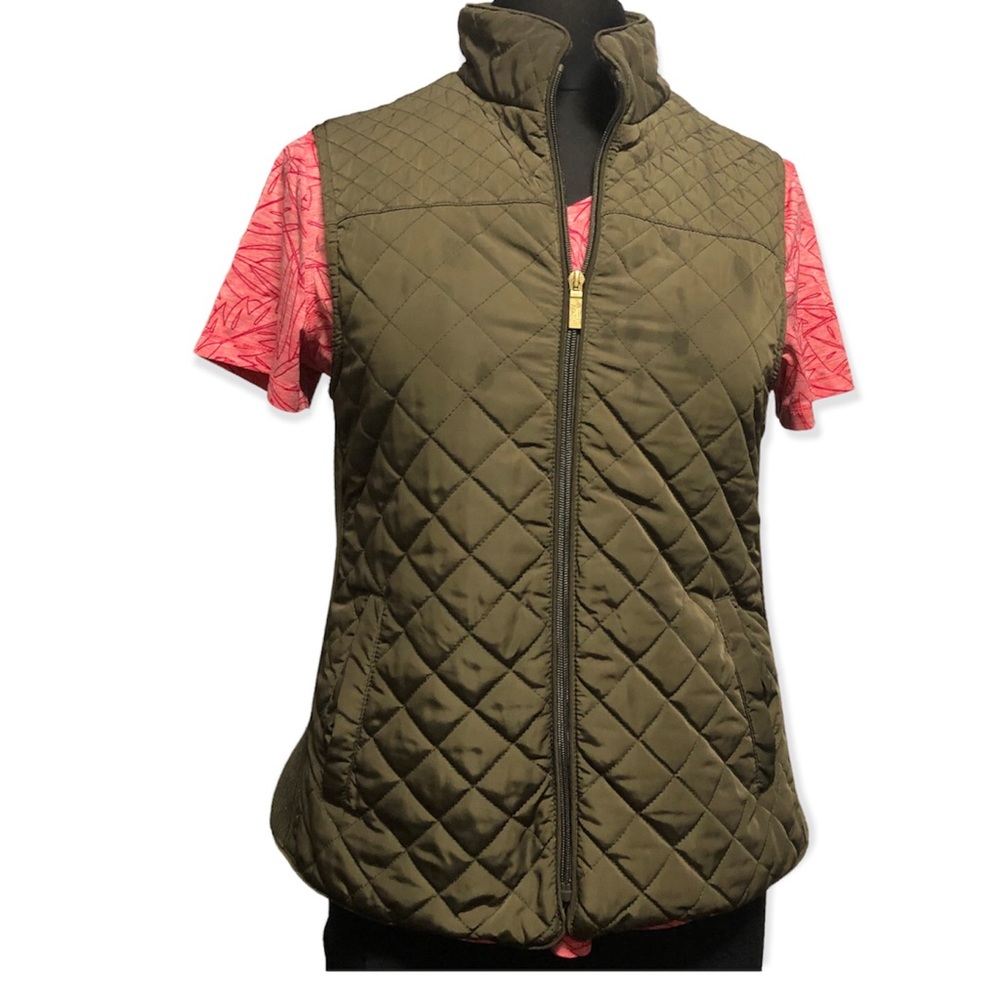 - BRITSH KHAKI‎ Military Green Women’s Vest Sz M.